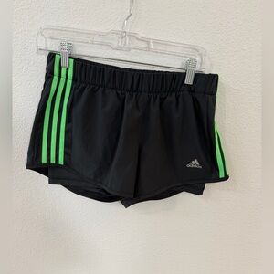 adidas Black and Green Women's Shorts